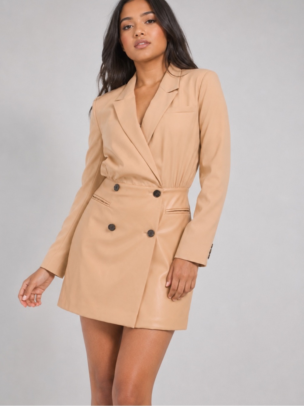 BCBG Faux Leather dress brand new